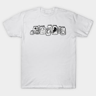 Black and white potion bottles T-Shirt